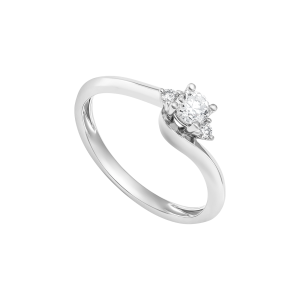 Nhẫn Kim cương Vàng trắng 58,5% (14K) DDDDW015425